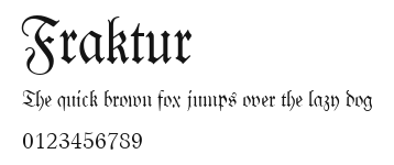 Fraktur Preview