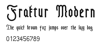 Fraktur Modern Preview