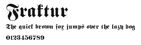 Fraktur Preview