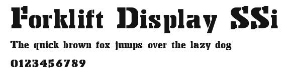 Forklift Display SSi Preview