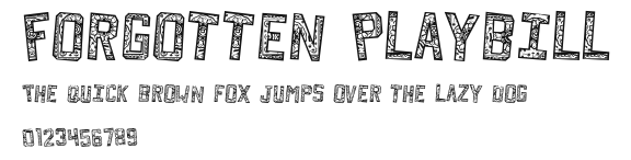 Forgotten Playbill Preview