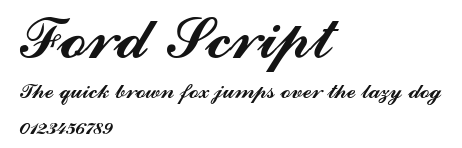 Ford Script Preview