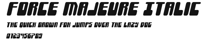 Force Majeure Italic Preview