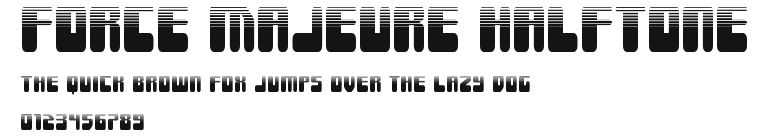 Force Majeure Halftone Preview