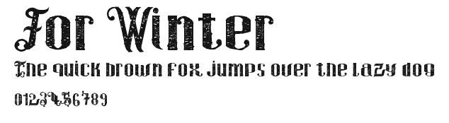 For Winter Preview
