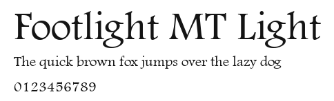 Footlight MT Light Preview