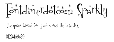 Fontdinerdotcom Sparkly Preview