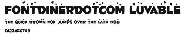 Fontdinerdotcom Luvable Preview