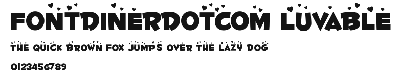 Fontdinerdotcom Luvable Preview