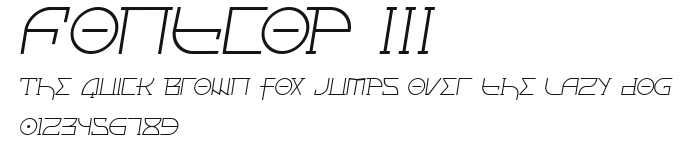 Fontcop III Preview