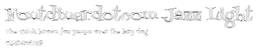 Fontdinerdotcom Jazz Light Preview