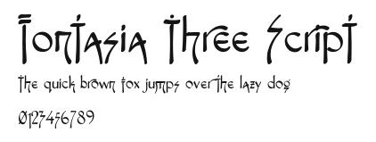 Fontasia Three Script Preview