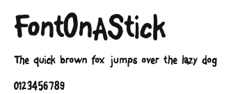 FontOnAStick Preview