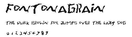 FontOnAGrain Preview