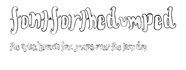 FontForTheDumped Preview