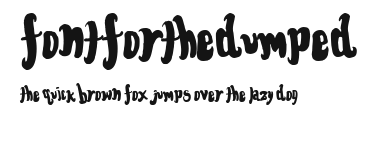 FontForTheDumped Preview