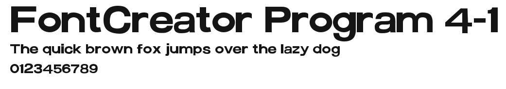 FontCreator Program 4-1 Preview
