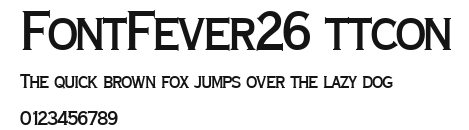 FontFever26 ttcon Preview