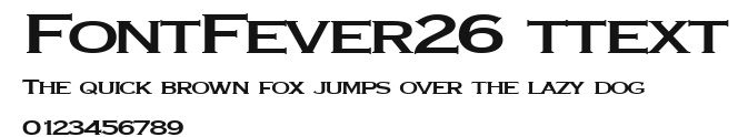 FontFever26 ttext Preview