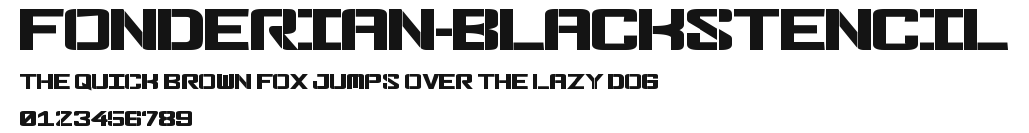 Fonderian-BlackStencil Preview