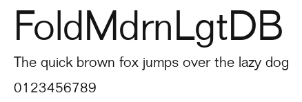 FoldMdrnLgtDB Preview