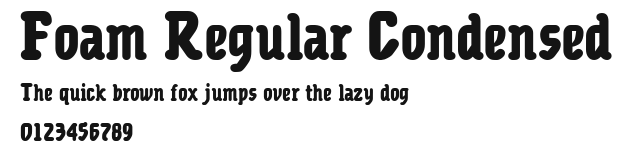 Foam Regular Condensed Preview