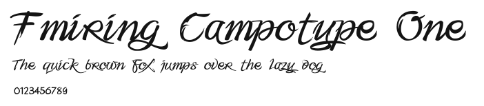Fmiring Campotype One Preview