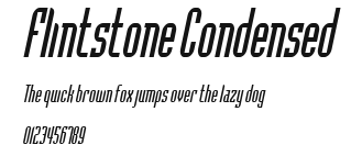 Flintstone Condensed Preview