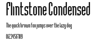 Flintstone Condensed Preview