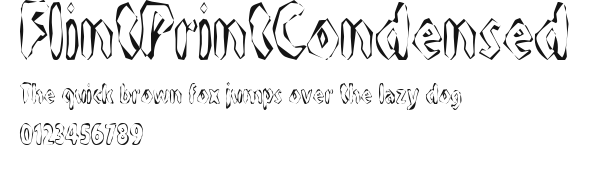 FlintPrintCondensed Preview