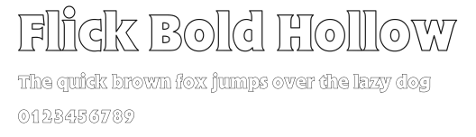 Flick Bold Hollow Preview