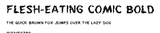 Flesh-Eating Comic Bold Preview