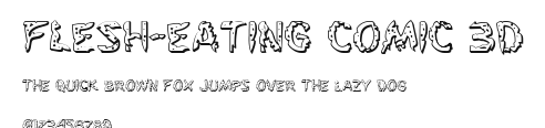 Flesh-Eating Comic 3D Preview