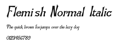 Flemish-Normal-Italic Preview