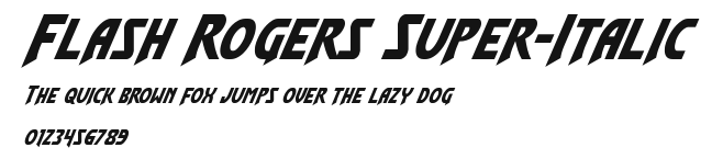 Flash Rogers Super-Italic Preview