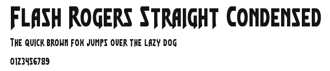 Flash Rogers Straight Condensed Preview