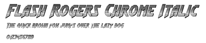 Flash Rogers Chrome Italic Preview