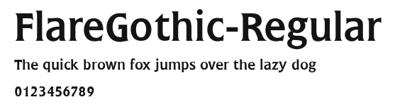 FlareGothic-Regular Preview
