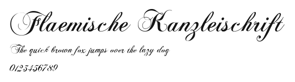 Flaemische Kanzleischrift Preview