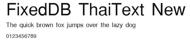 FixedDB ThaiText New Preview