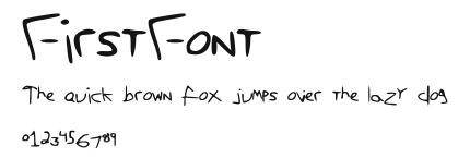 FirstFont Preview