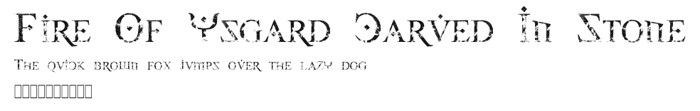 Fire Of Ysgard Carved In Stone Preview