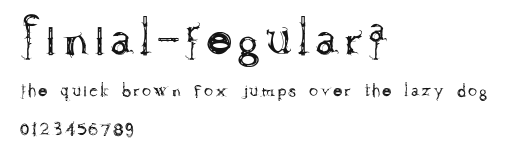 Finial-RegularA Preview