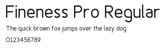 Fineness Pro Regular Preview