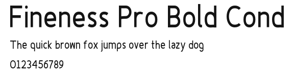 Fineness Pro Bold Cond Preview