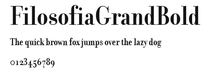 FilosofiaGrandBold Preview