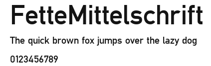 FetteMittelschrift Preview