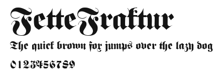 FetteFraktur Preview