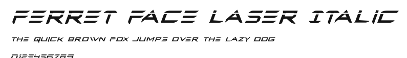 Ferret Face Laser Italic.ttf