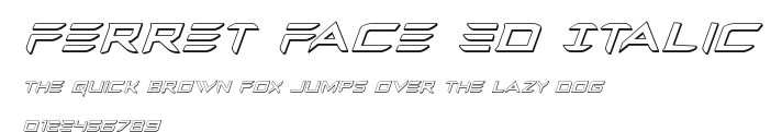 Ferret Face 3D Italic.ttf